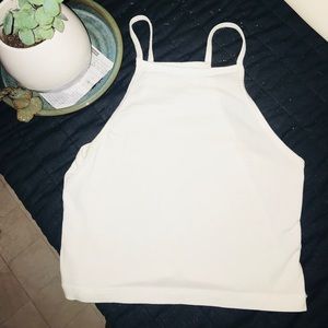 White Tank top crop